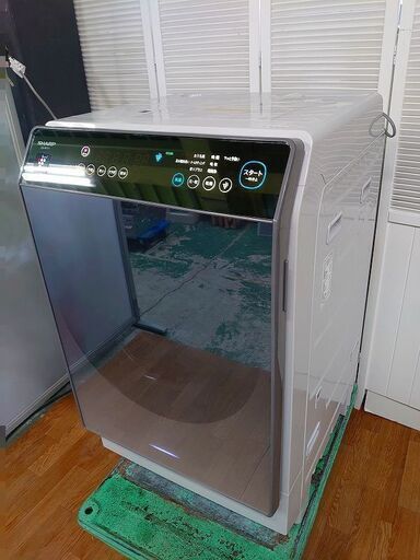 ｈシャープ ES-W111-SL [ドラム式洗濯乾燥機 洗濯11.0kg/乾燥6.0kg 左開き シルバー系 無線LAN対応] 2019年製 SHARP 洗濯機 店頭引取大歓迎♪ R3245)