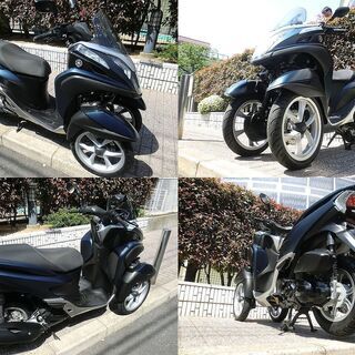 ★普通免許仕様『極上美車1892km』トリシティ125ワイドトレッド！LEDライト★東京/大田区【下取OK】 トリシティ125 普通免許ゾロルーフ美車カスタム多数 ワイドトレッドお