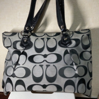 4MKO252 COACH コーチ トートバッグ グレー 黒