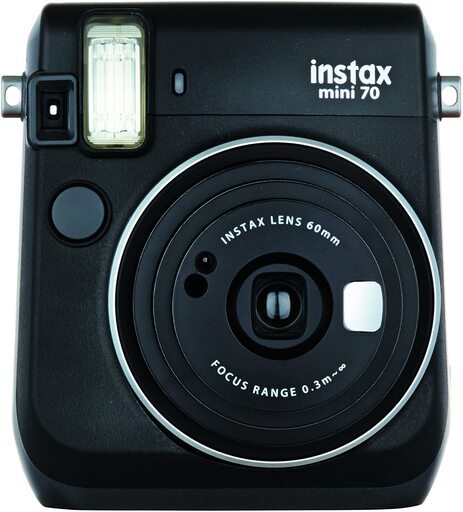 FUJIFILM インスタントカメラ チェキ instax mini70 ブラック INS MINI 70 BLACK