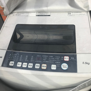 再募集【0円】HISENSE 洗濯機　2017年製　HW-T55A