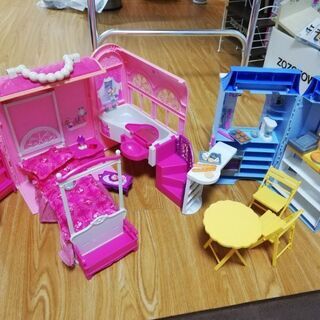 バービー、Barbie　カフェテリアベーカリー、ベッドルームセット