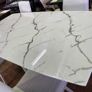 大理石風の食卓5点セット　