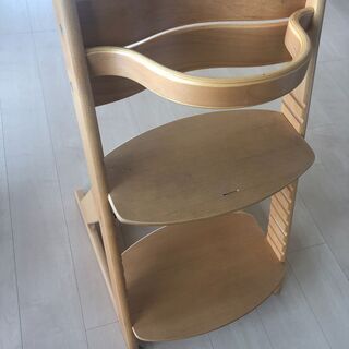 【ネット決済】木製ベビーチェア+2ステップ台