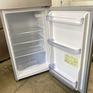 シャープ 2ドア冷蔵庫 118L 2015年製 SJ-H12Y シルバー SHARP 100Lクラス 一人暮らし 単身者向け☆ PayPay(ペイペイ)決済可能 ☆ 札幌市 白石区 東札幌 アウトレットモノハウス白石店