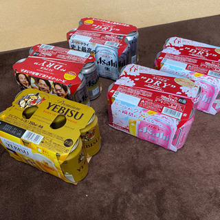 【ネット決済】スーパードライ・エビスビール６缶パックセット