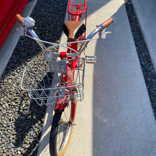 女の子自転車18インチ赤色