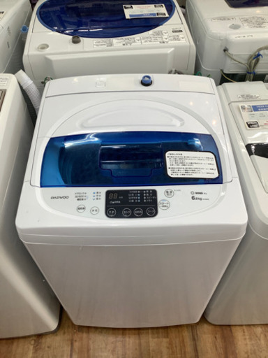 全自動洗濯機 Daewoo 2018年製 6.0kg