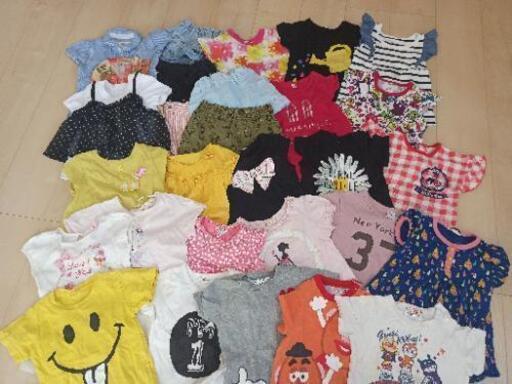 女の子90サイズ　半袖Tシャツ　夏服まとめて