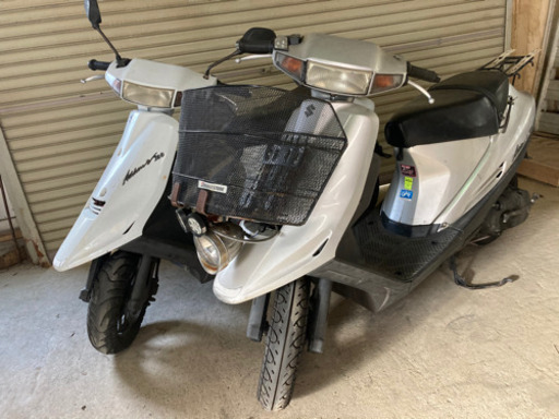 【売約済】スズキ アドレスV100×2台 CE13A 100ccバイク スクーター ジャンク