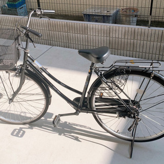 【取引中】　自転車　ママチャリ　27インチ　シティーサイクル　黒