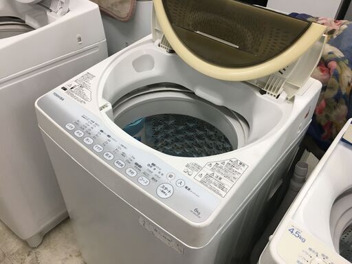 東芝6.0K洗濯機　2015年製　分解クリーニング済み！！