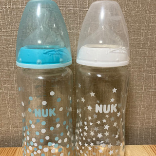 NUK ガラス 哺乳瓶 2つセット