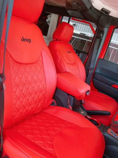 新品完全オーダーメイド品Jeepラングラー 専用シートカバー取り付け簡単！
