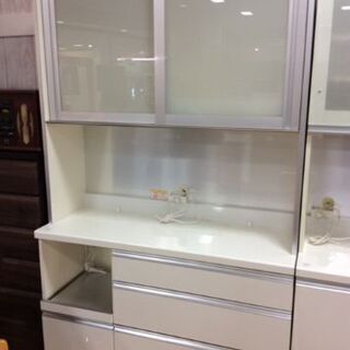 pamouna　2枚扉レンジボード　ホワイト【トレファク南柏店】