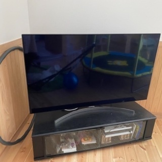 LG55型液晶テレビ2018年度製、テレビ台付き LG55型液晶テレビ2018年度製、テレビ台付き