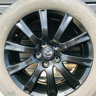 車のパーツ マツダ純正 MPV LY3P ホイールセット タイヤ付 17×7J +45