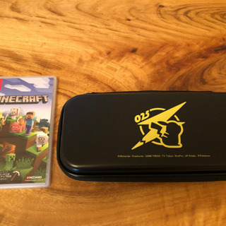 3年保証付き ニンテンドースイッチとケース、マインクラフトのセット