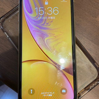 iPhone XR イエロー 128GB SIMフリー ガラスフィルムセット iPhone XR