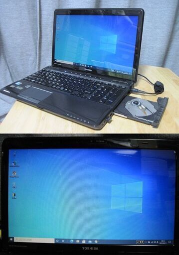 難有り、高性能なのに・・・ブルーレイおまけ付き　i7マシン東芝dynabook/T550/D8A/Corei7/740QM/1.73GHz/Win10Pro64/8G/240G/SSD新品WEBカメラ搭載