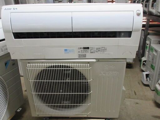 K02258　三菱　 中古エアコン　主に6畳用　冷房能力 2.2KW ／ 暖房能力　2.5KW