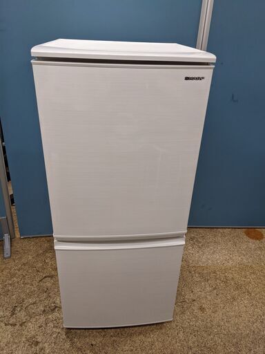 SHARP シャープ ノンフロン冷凍冷蔵庫 137L 2019年製 SJ-D14E-W どっちもドア ホワイト