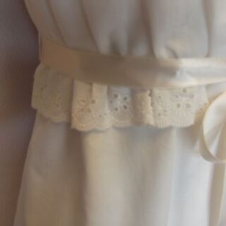 バーバリーブルーレーベル Burberry Blue Label ワンピース　白ホワイト サイズ38 M レディース レース　リボン　新品未使用タグ付き