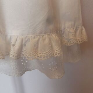 バーバリーブルーレーベル Burberry Blue Label ワンピース　白ホワイト サイズ38 M レディース レース　リボン　新品未使用タグ付き