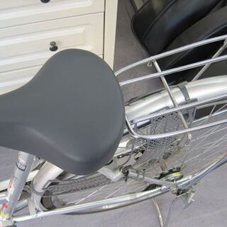 27インチ 自転車 6段変速 カギ ライト付き ママチャリ シティサイクル