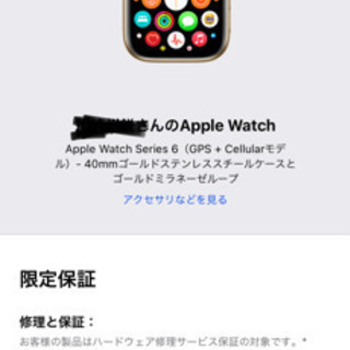【ネット決済・配送可】Apple Watch series6 G...