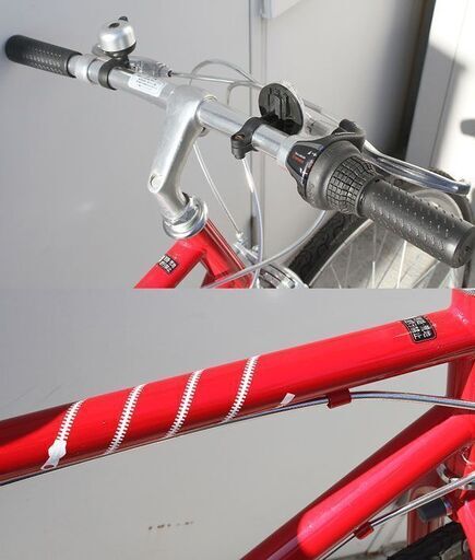SHIMANO SIS EQUIPPED クロスバイク 700C(28インチ) レッド/赤 シマノ 自転車 6段変速