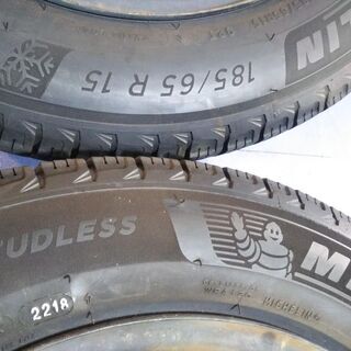 冬 ニッサン純正 15インチ【富山 手渡しもOK】日産純正 185/65R15 ノート ウイングロード ティーダ 純正 15インチ ミシュランX アイス3+ 中古4本