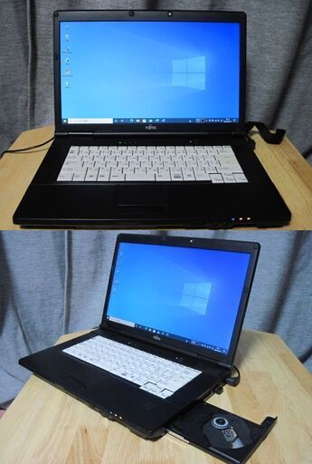 富士通/Win10Pro64/celeron-B730-1.80GHz/4GHDD320G　傷有り 15.4インチ
