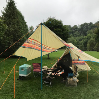 新品 ロゴス ワンポールテントとタープと防水マット＆グランドシートの4点セット Tepee マット＆シート400|ギア|テントアクセサリ|テントマット