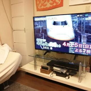 【ネット決済】ニトリ　ガラステレビボード