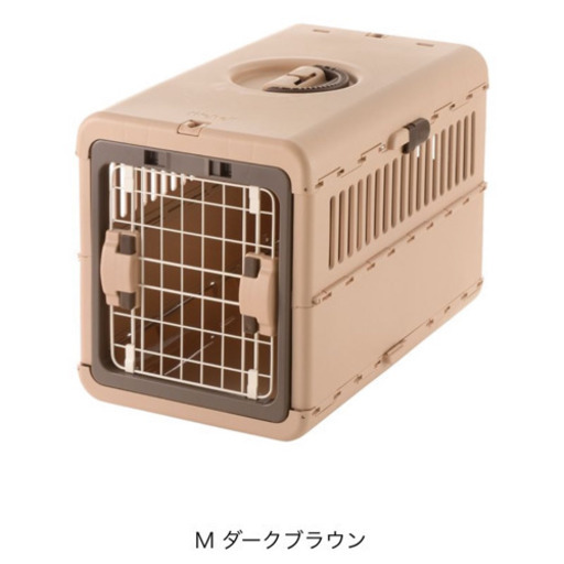 キャンピングキャリー 折りたたみケージ(ブラウンM)