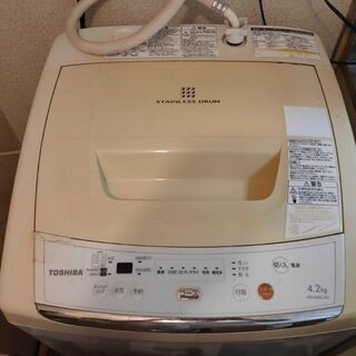 【無料】東芝製洗濯機 AW-42ML(W)