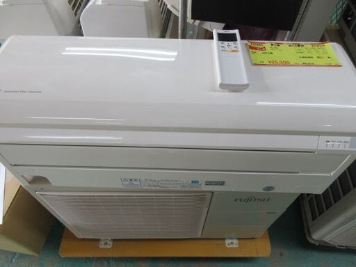 K02260　富士通　 中古エアコン　主に6畳用　冷房能力 2.2KW ／ 暖房能力 2.5KW