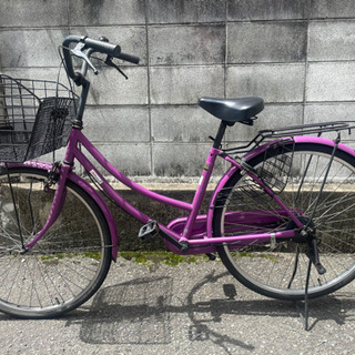 【ネット決済】中古自転車　26インチ　ママチャリ　大きいカゴ付き