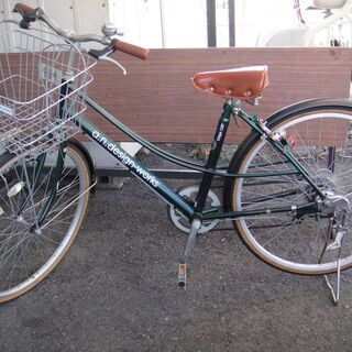 その他 26インチ シティサイクル a.n.design works 6段切替 カゴ付き 