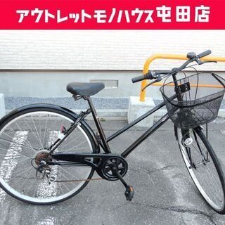 自転車 27インチ ブラック系 シティサイクル 大人用☆ PayPay(ペイペイ