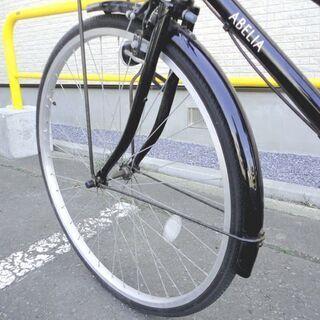 自転車 27インチ ブラック系 ABELIA シティサイクル 大人用 ☆ PayPay(ペイペイ)決済可能 ☆ 札幌市 北区 屯田 自転車 27インチ ブラック系 ABELIA シティサイクル 大人用 ☆ PayPay