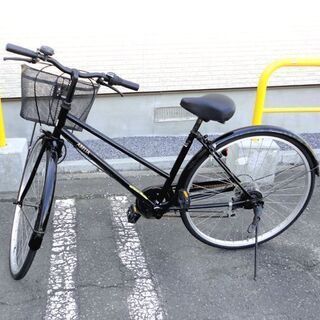 自転車 27インチ ブラック系 ABELIA シティサイクル 大人用 ☆ PayPay(ペイペイ)決済可能 ☆ 札幌市 北区 屯田 自転車 27インチ ブラック系 ABELIA シティサイクル 大人用 ☆ PayPay