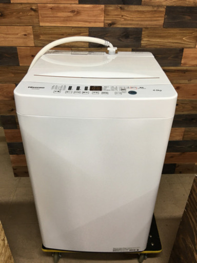 期間限定お値下げ中【美品‼️】ハイセンス　4.5kg洗濯機　m