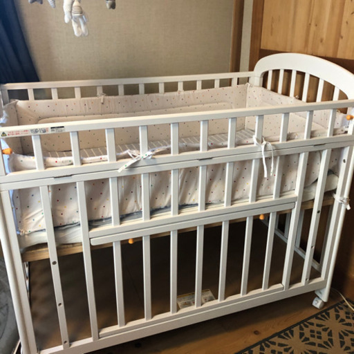 KATOJI ベビーベッド 白 KATOJI カトージ ベビーベッド レギュラー