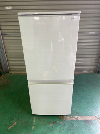 2018年製　SHARP 2ドア 冷凍冷蔵庫 SJ-D14D 付け替えどっちもドア　大阪府堺市　引取歓迎