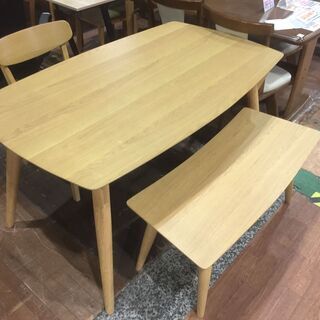 【愛品館市原店】関家具ベンチダイニング3点セット【管理IDS007547-104】 愛品館市原店】関家具ベンチダイニング3点セット【管理IDS007547-104】