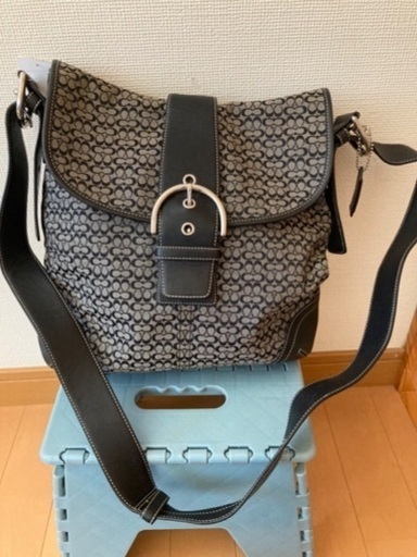 4MKO262  コーチ 黒 COACH 大きめ ショルダー