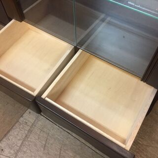 愛品館市原店】照明付ガラスキュリオケース【管理IIF017654-104】