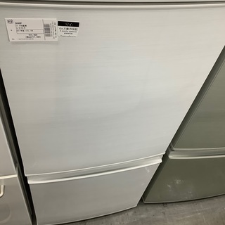 SHARP 2ドア冷蔵庫　SJ-D14C-W 2017年製　137L 